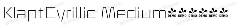 KlaptCyrillic Medium字体转换